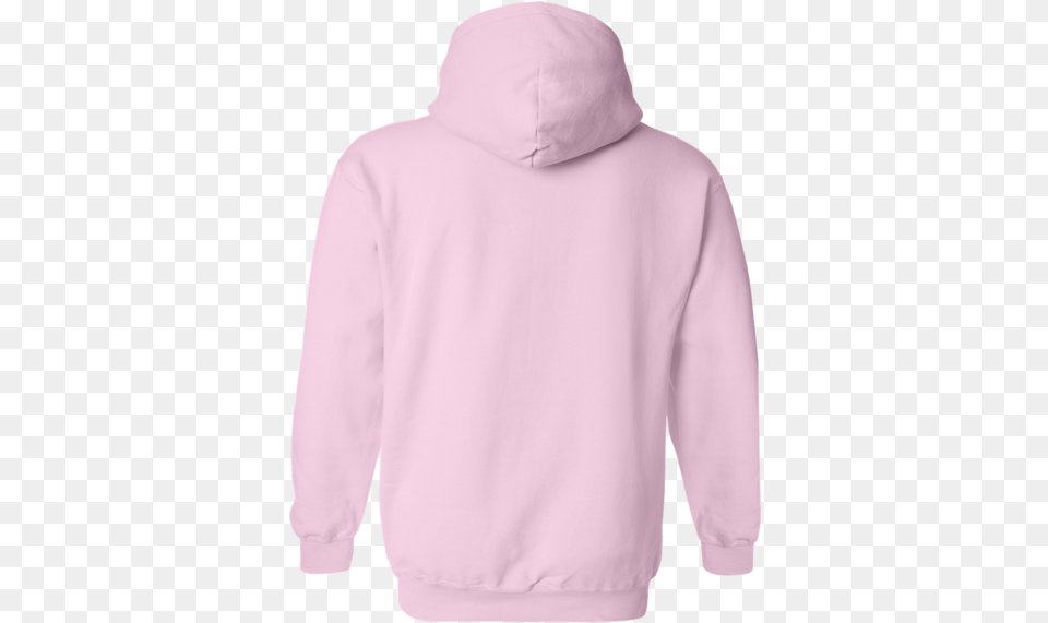 Pink Gildan Hoodie Back, Clothing, Hood, Knitwear, Sweater Free Png