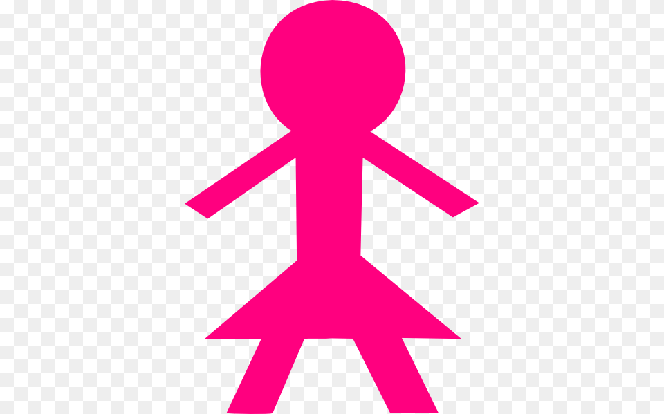 Pink Girl Clip Art, Sign, Symbol Png Image