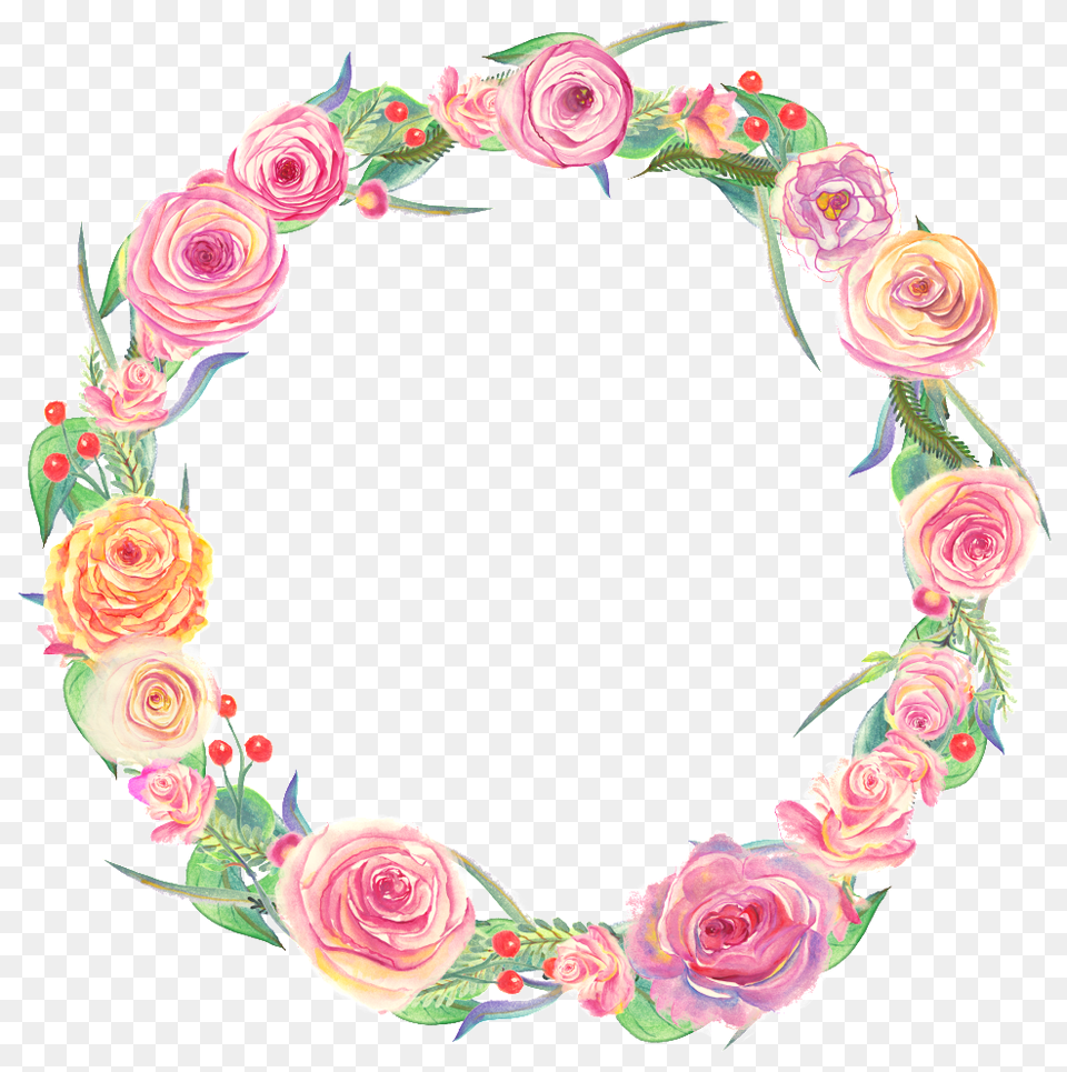 Pink Girl Garland Decorative Boho First Birthday, Flower, Plant, Rose, Art Free Transparent Png