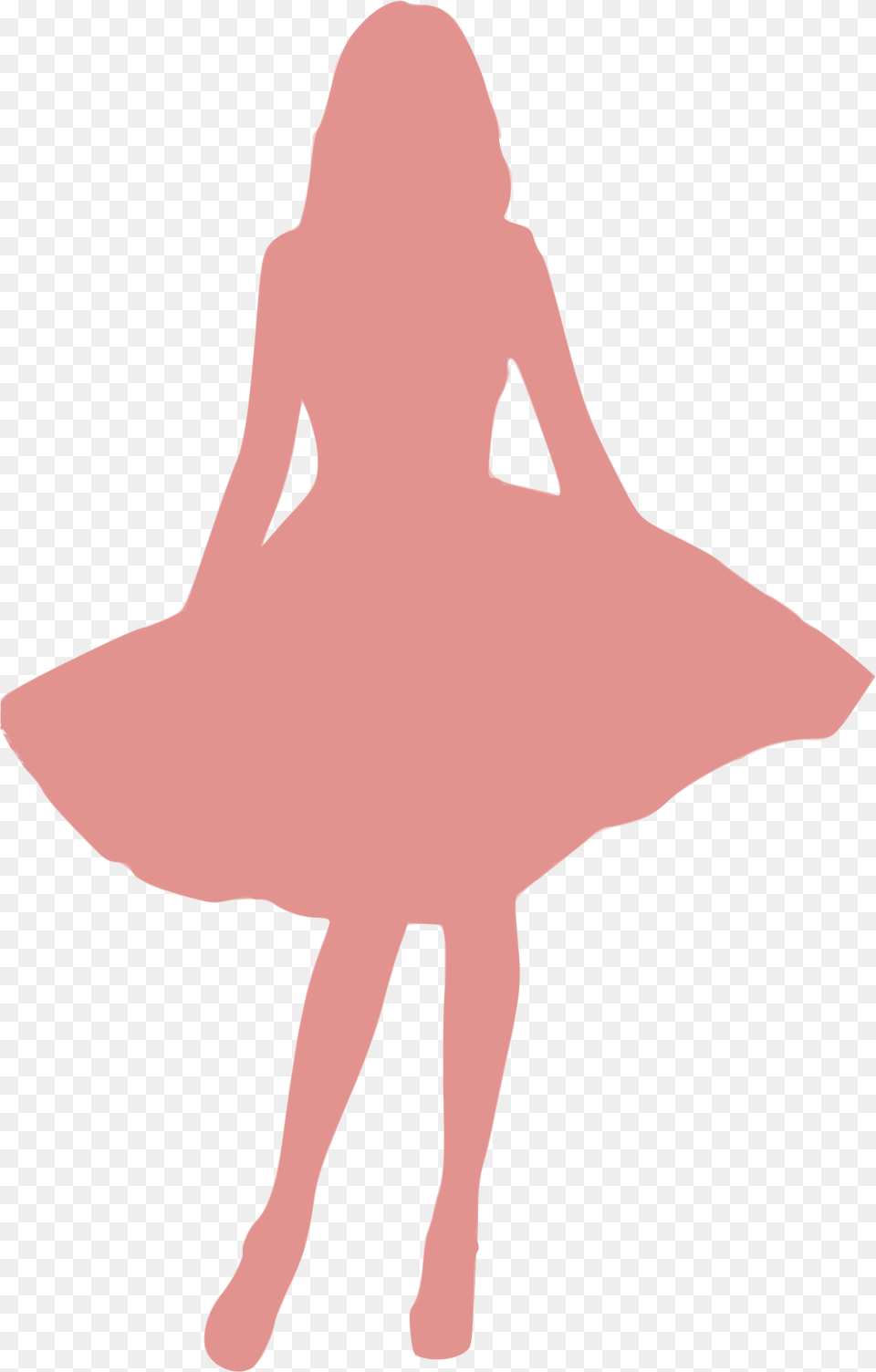 Pink Girl Silhouette Transparent, Adult, Dancing, Female, Leisure Activities Free Png