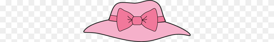 Pink Girls Hat With A Bow Printable Magnets Or Scrap Book, Accessories, Formal Wear, Clothing, Tie Free Png