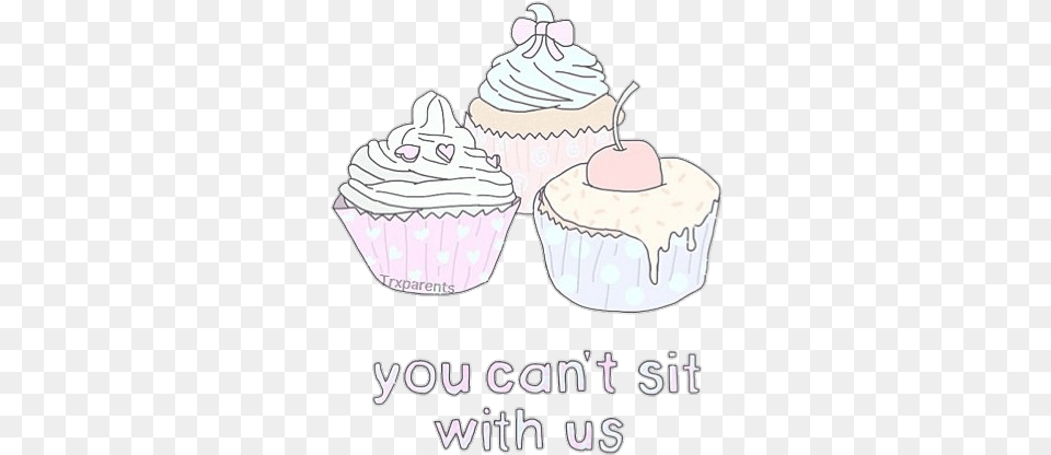 Pink Girls Kawaii Cute Tumblr Dreams Cupcake Cupcake, Cake, Cream, Dessert, Food Png Image