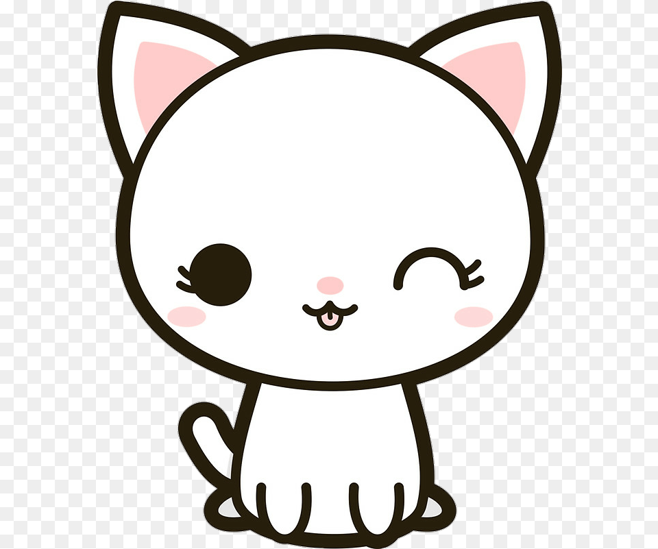 Pink Girls Kawaii Cute Tumblr Dreams Sadness Sad Cute Easy Cat Drawing Free Png