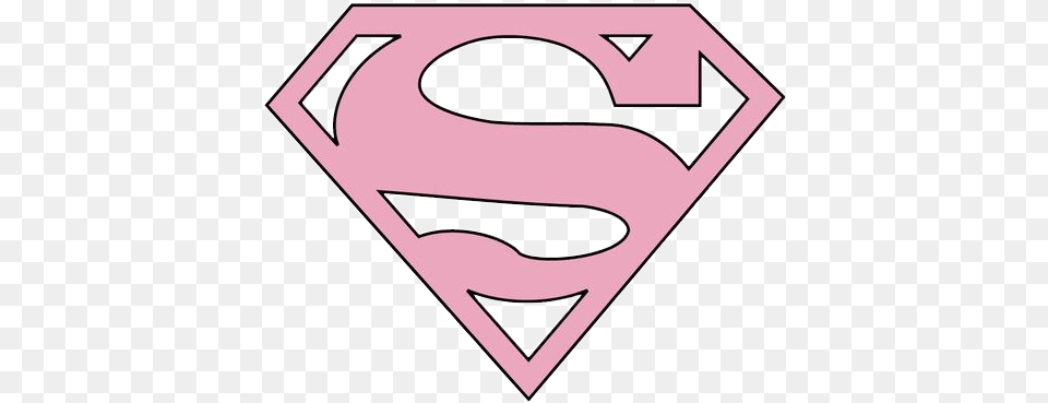 Pink Girly Tumblr Pastel Bynisha Superwoman Logo, Symbol Png
