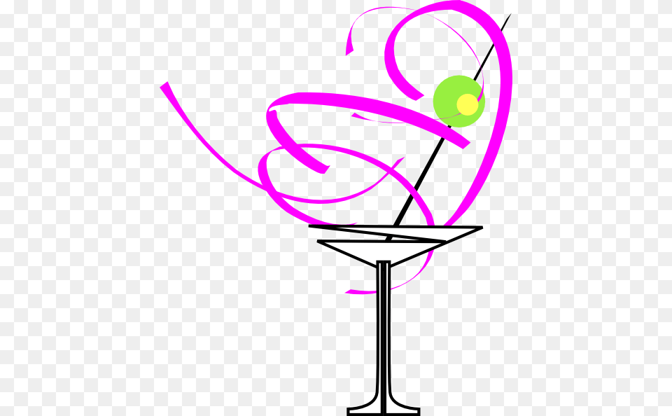 Pink Glass Clipart, Alcohol, Beverage, Cocktail, Art Free Png Download
