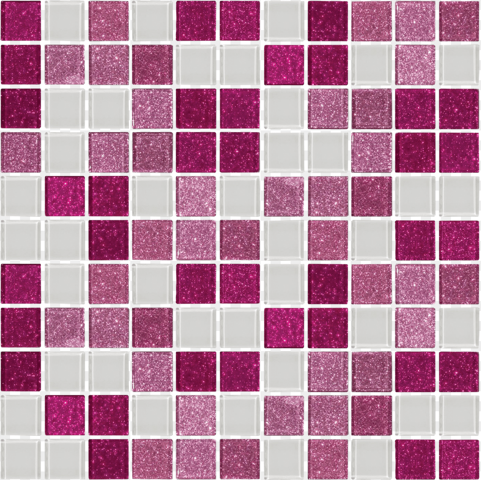 Pink Glass Glitter Tile Susan Jablon Mosaics Susanjablon Signature Line Glass Mosaic Tile In Pinkwhite, Pattern, Purple Free Transparent Png