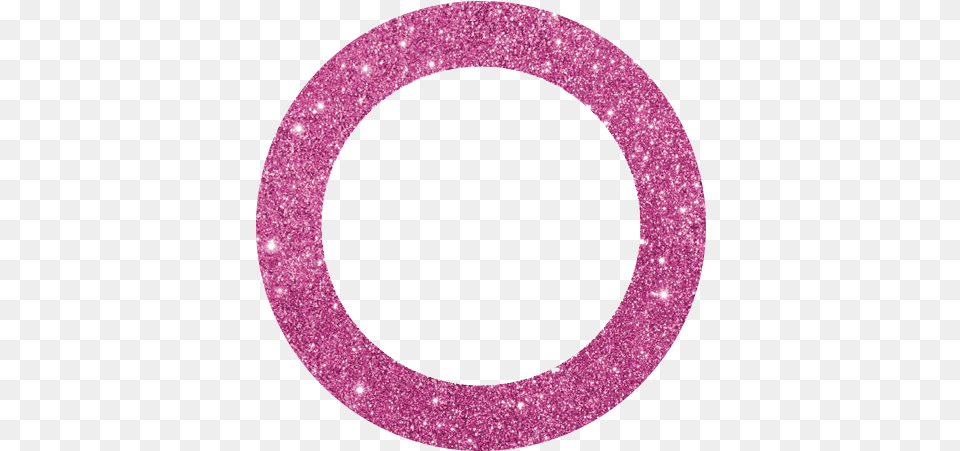 Pink Glitter Circle Pink Glitter Circle Border, Disk Free Png Download
