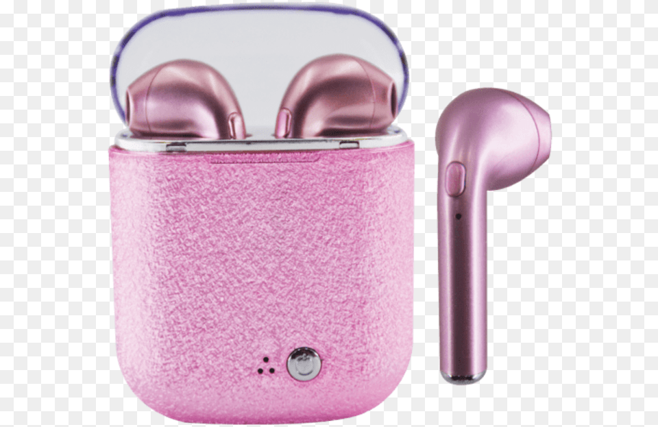 Pink Glitter Ear Buds Pink Glitter Earbuds, Electronics, Headphones, Baby, Person Png