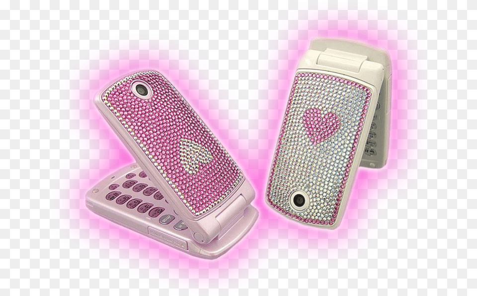 Pink Glitter Flip Phone, Electronics, Mobile Phone Free Png Download