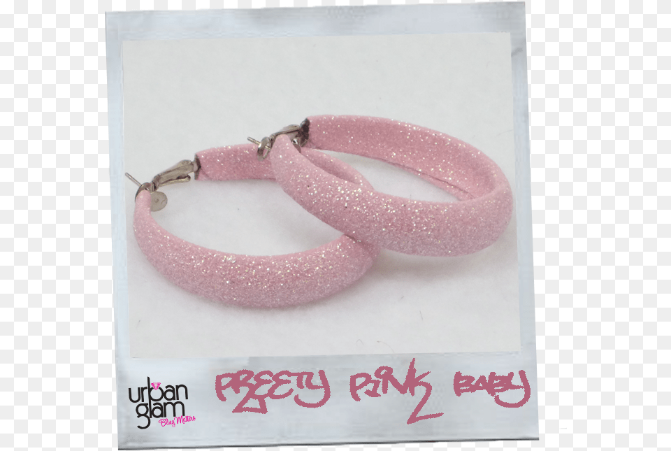 Pink Glitter Hoop Earrings Pink Sparkly Hoop Earrings, Accessories, Bracelet, Jewelry Png Image