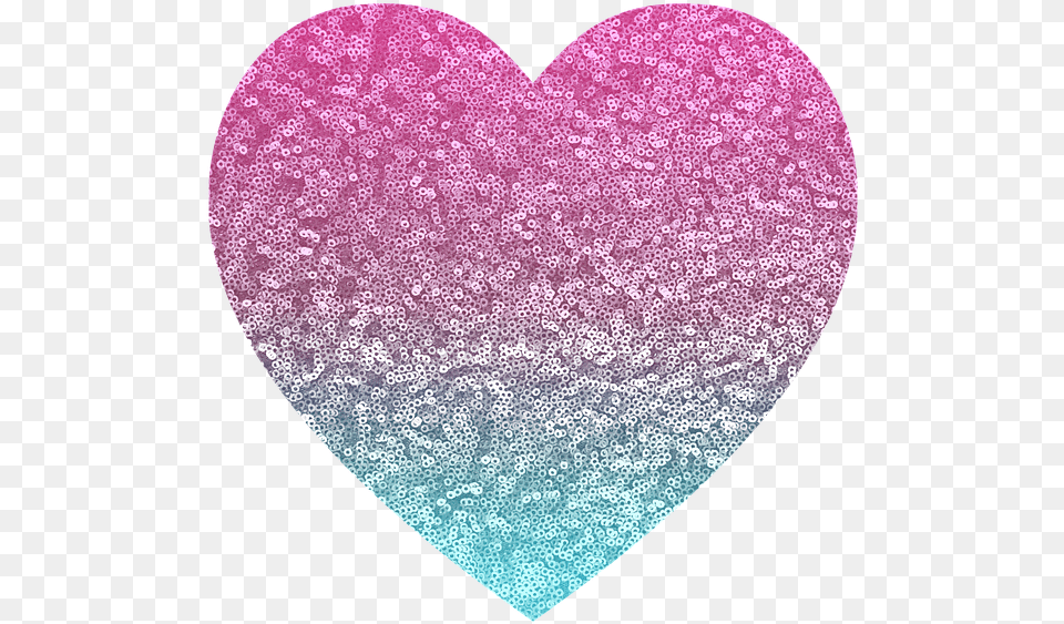 Pink Glitter Love Heart, Plate Free Png