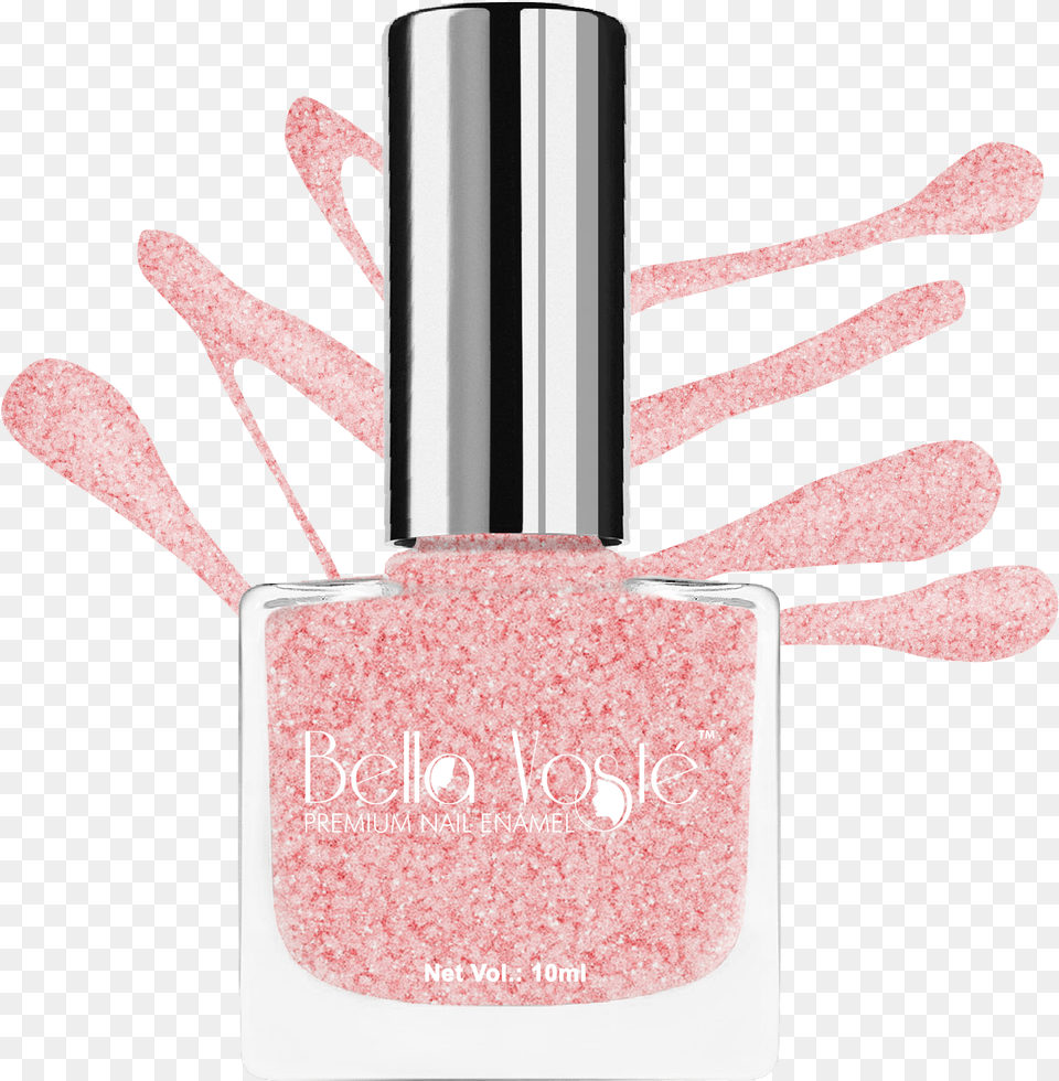 Pink Glitter Nail Paint, Cosmetics, Nail Polish, Smoke Pipe Free Png Download