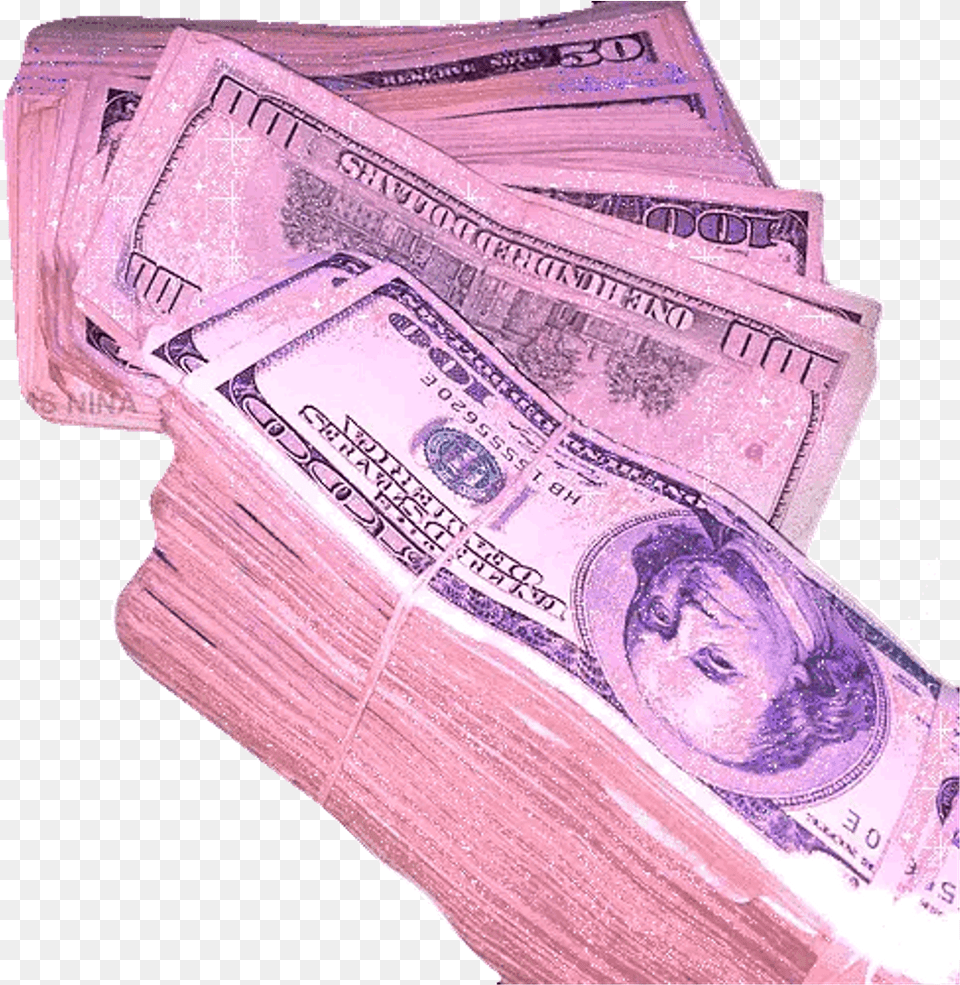 Pink Glitter Sparkle Sparkles Money Freetoedit Money Aesthetic Gif, Dollar, Face, Head, Person Free Png