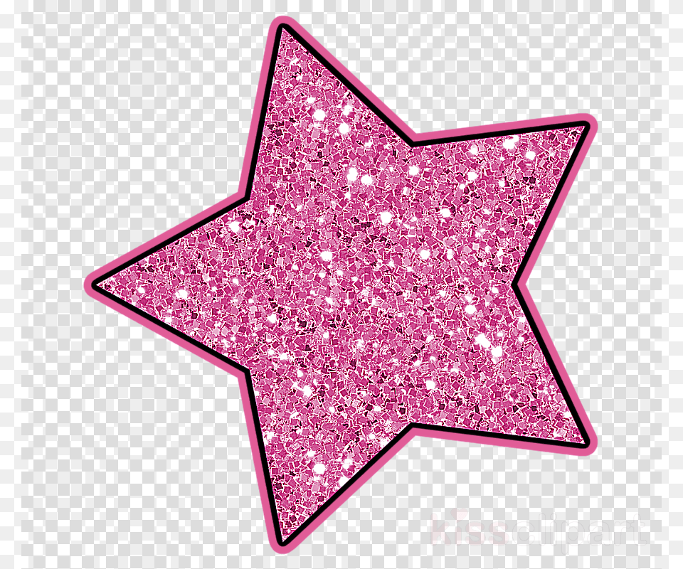 Pink Glitter Star Clipart Star Polygons In Art Glitter Stars, Blackboard, Symbol Free Png Download