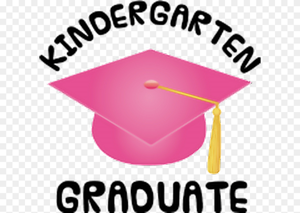 Pink Gold Graduation Cap Hat Kindergartengraduation Pink Class Of 2018, People, Person Free Png