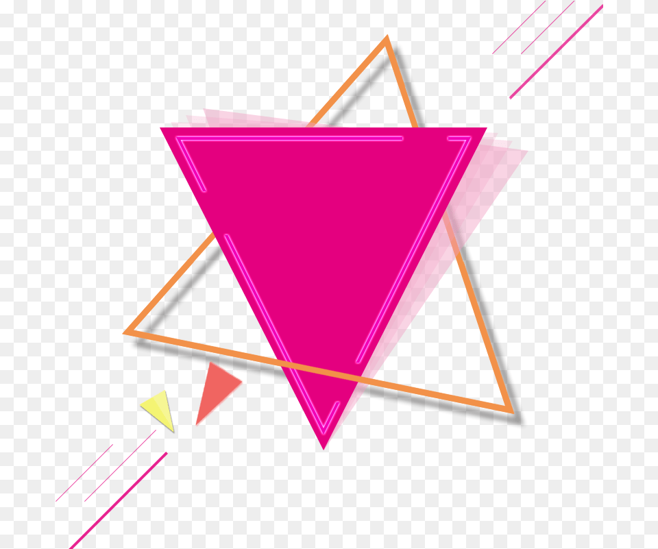 Pink Gold Triangle Triangles Triangleart Geometric Geom Shapes Triangle Pink Free Png Download