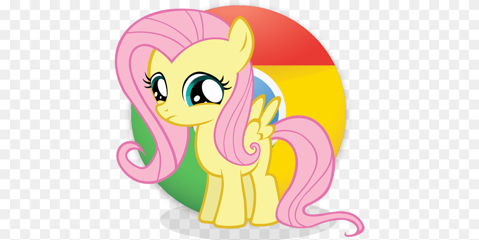 Pink Google Chrome Icon Icons Library Fluttershy My Little Pony, Baby, Person, Face, Head Free Png