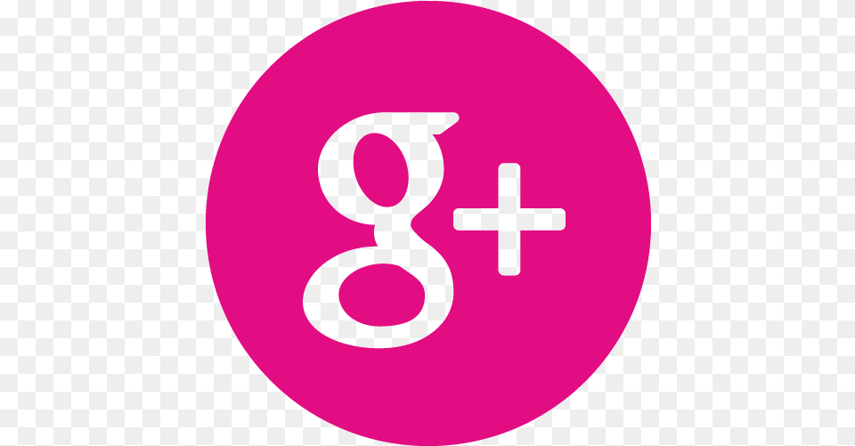 Pink Google Plus Icon Google Plus, Symbol, Number, Text, Disk Png Image