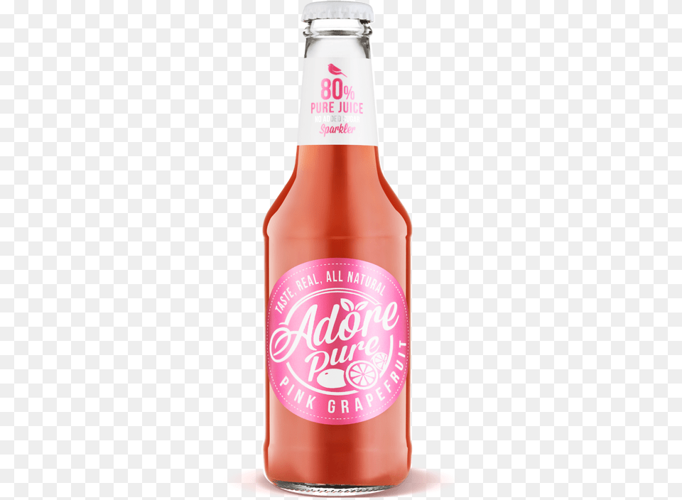 Pink Grapefruit Beer Bottle, Food, Ketchup, Alcohol, Beverage Free Transparent Png