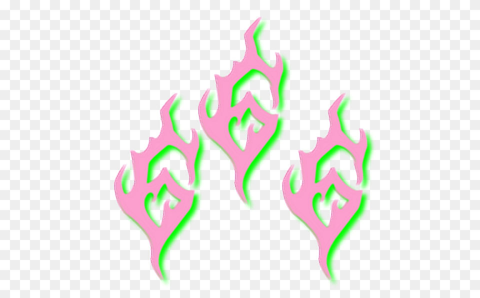 Pink Green Flames Devil Satan Satanist Goth Grunge, Accessories, Art, Graphics, Jewelry Free Transparent Png
