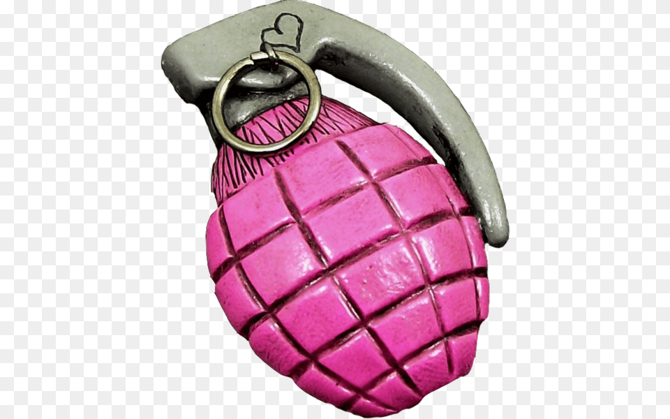 Pink Grenade Grenade Psd, Ammunition, Weapon Png Image