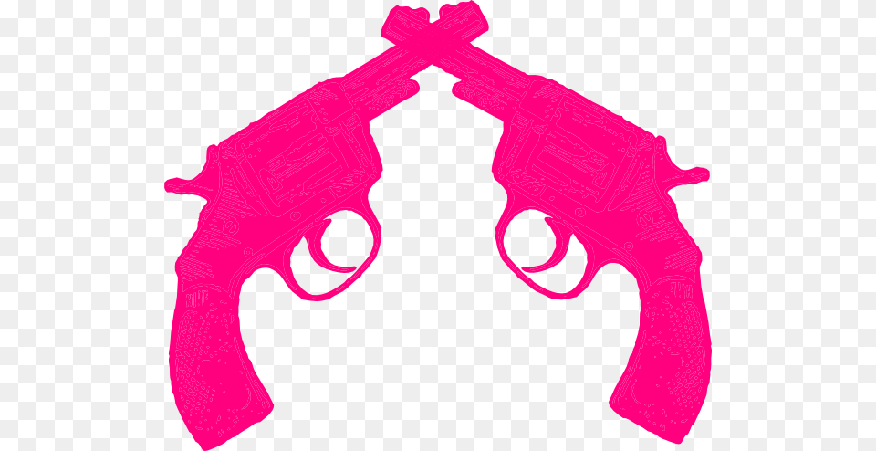 Pink Gun Clipart, Firearm, Weapon, Handgun, Toy Free Png