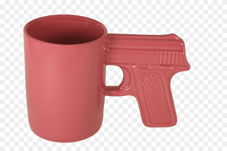 Pink Gun Mug Oz Ags Brands Top Gun Mugs Aloe Gator Ceramic Gun Mug, Cup, Toy Png