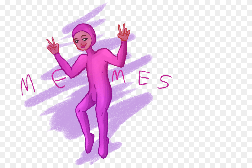 Pink Guy Pagedoll Gift, Purple, Adult, Person, Woman Free Png