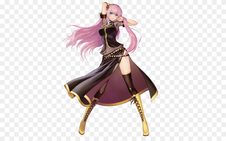 Pink Hair Anime Girl Vocaloid Luka Fictional Character, Book, Publication, Comics, Adult Free Transparent Png