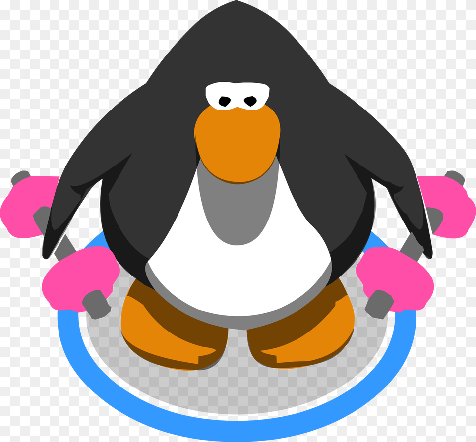 Pink Hand Weights Club Penguin Sprite, Animal, Bird, Baby, Person Free Transparent Png