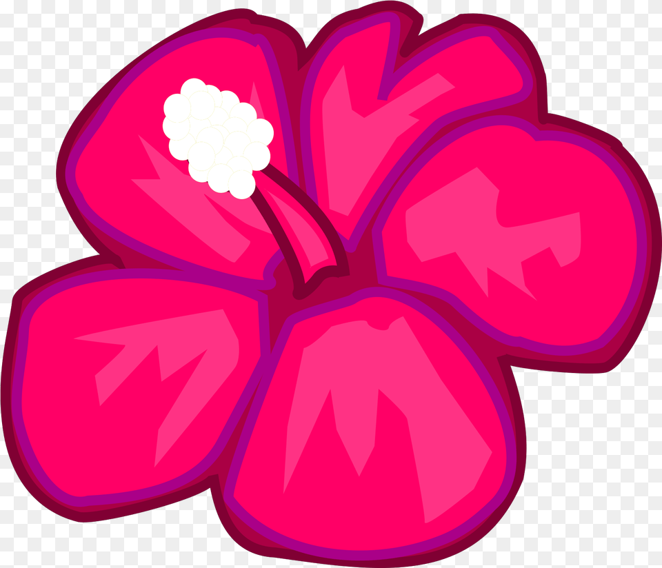 Pink Hawaiian Flower Svg Vector Clip Girly, Plant, Petal, Geranium, Hibiscus Free Transparent Png