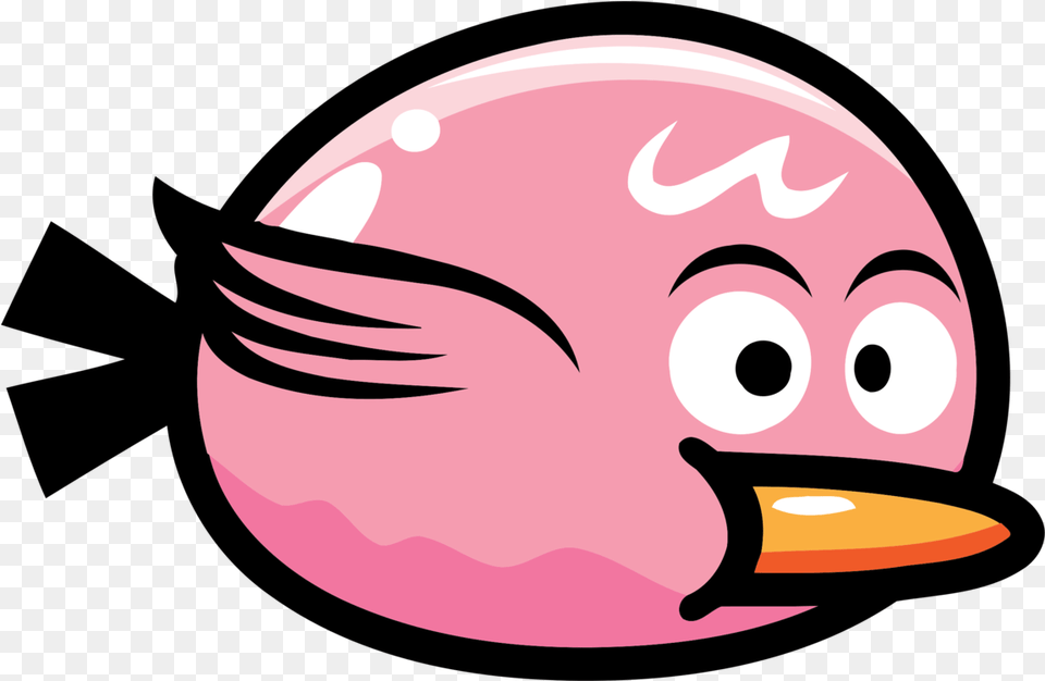 Pink Head Cheek Clipart Flappy Bird, Animal, Beak, Cutlery, Food Png