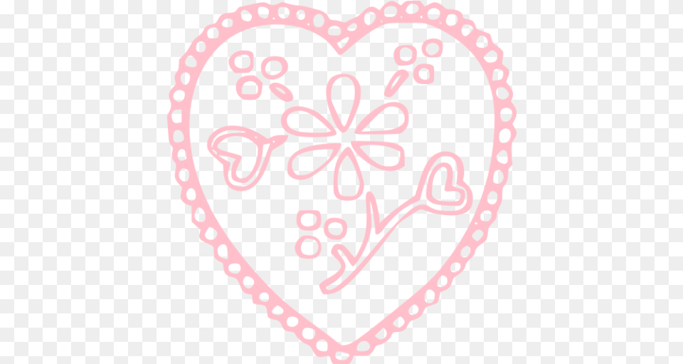 Pink Heart 66 Icon Pink Heart Icons Sehwag Chain Gold, Pattern, Person, Face, Head Free Png Download