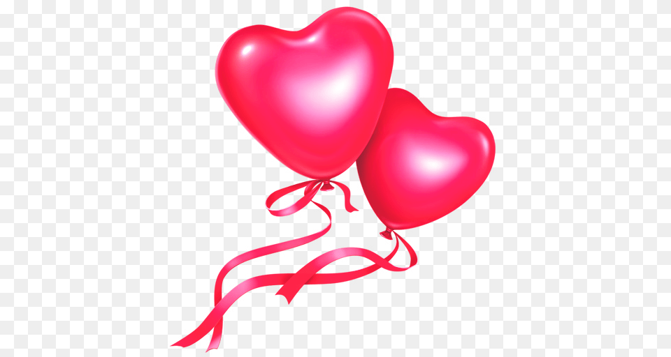 Pink Heart Balloons, Balloon Free Transparent Png