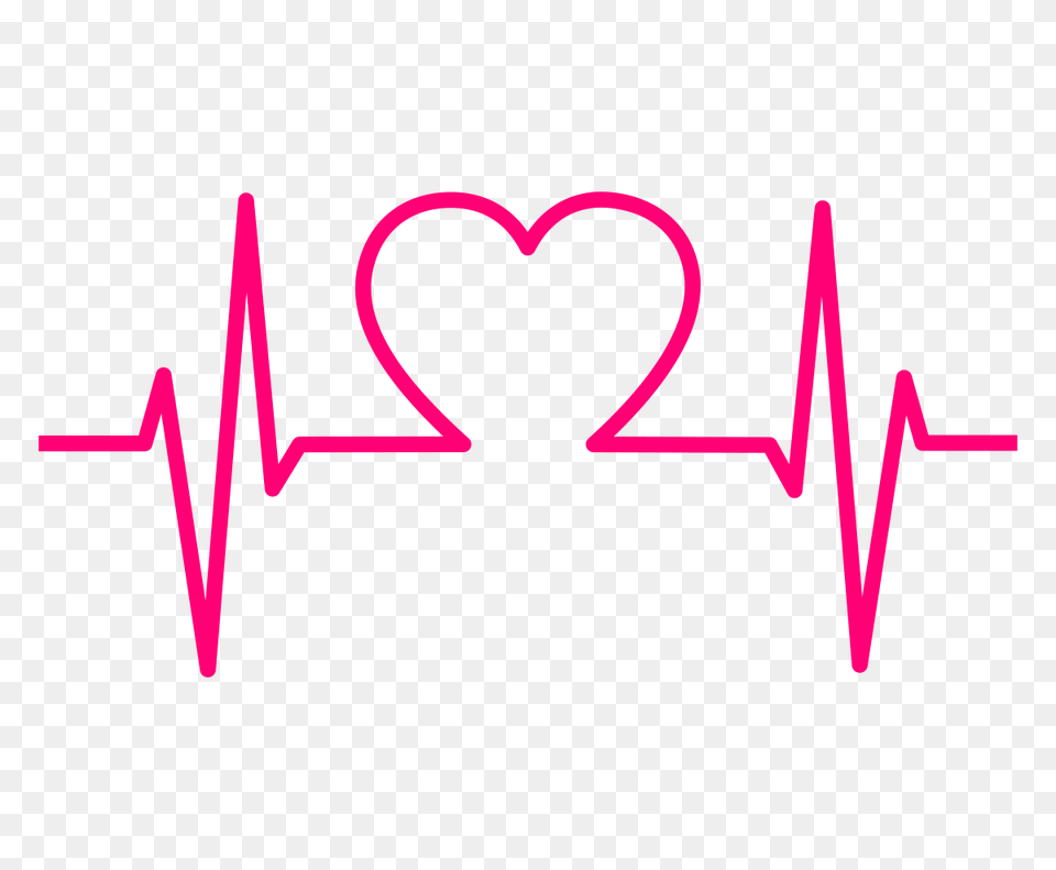 Pink Heart Beat Hearts Pulse Background Heart Beat Clipart, Logo, Light, Blackboard Free Png Download