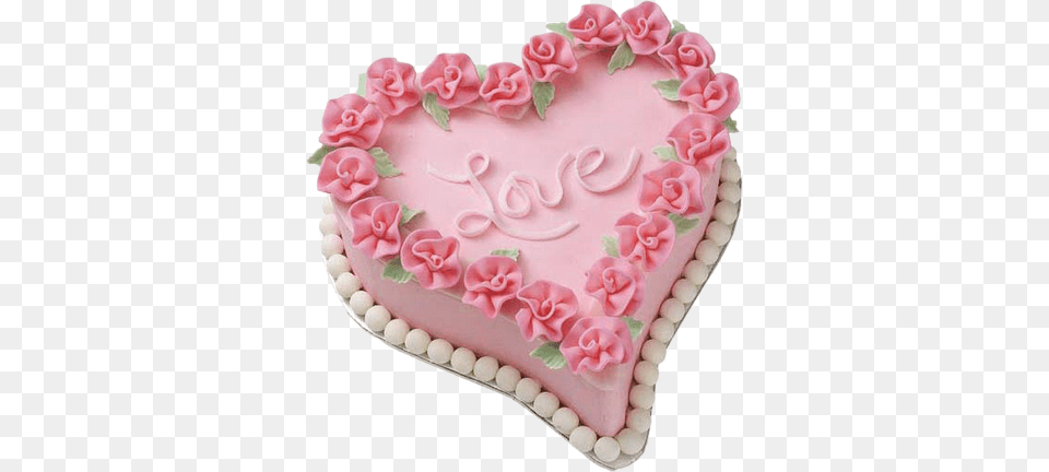 Pink Heart Cake Picture Birthday Clips Happy Birthday Heart Birthday Cake, Birthday Cake, Cream, Dessert, Food Free Png Download