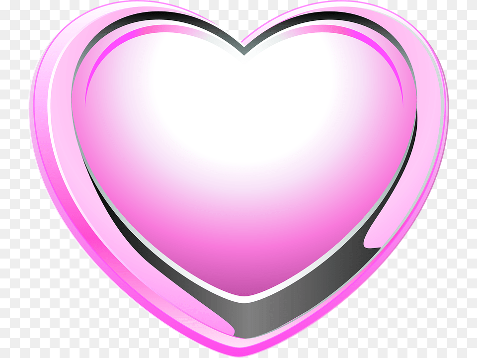 Pink Heart Clipart Big Pink Heart, Disk Free Transparent Png