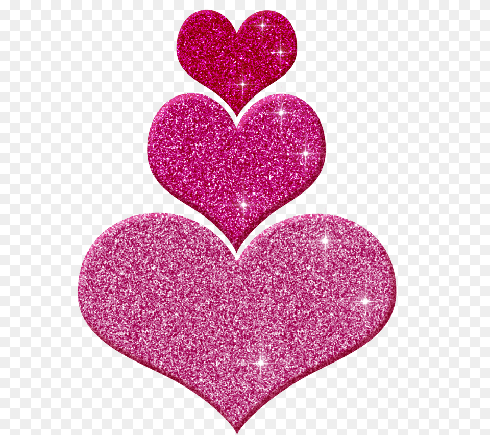 Pink Heart Clipart Pink Glitter Heart Free Png Download
