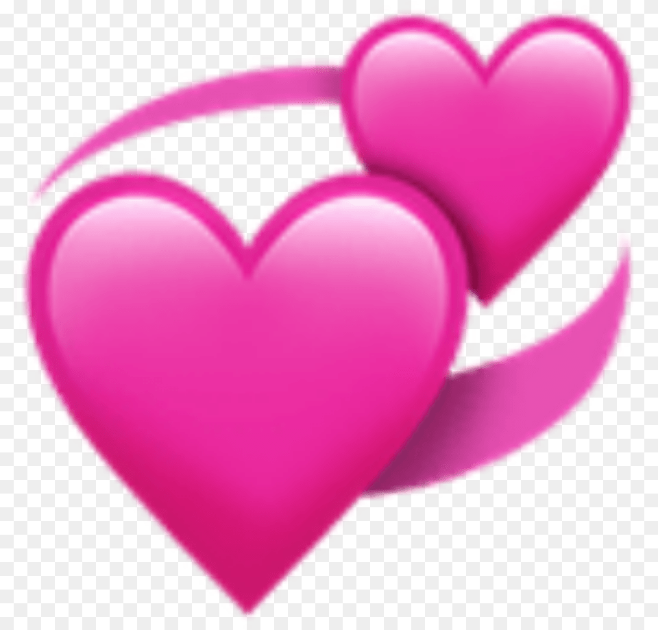 Pink Heart Emoji Double Heart Emoji, Balloon Png