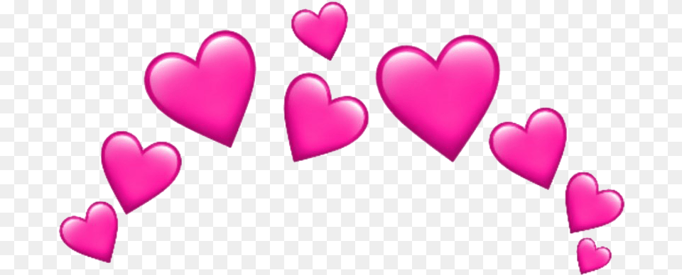 Pink Heart Emoji Image Stickers De Picsart, Flower, Petal, Plant, Symbol Png
