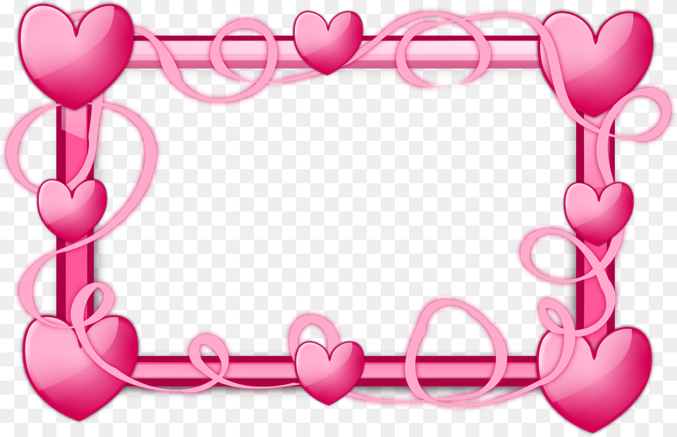 Pink Heart Frame Heart Frame Border Design, Dynamite, Weapon, Accessories Png