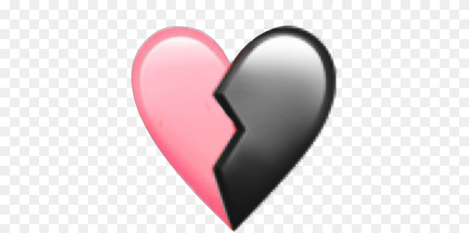 Pink Heart Hearts Black Pinkheart Black And Pink Heart, Disk Free Png Download