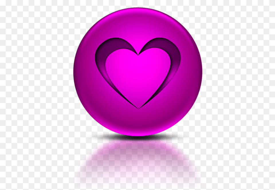 Pink Heart Icon Email, Purple, Symbol Free Transparent Png