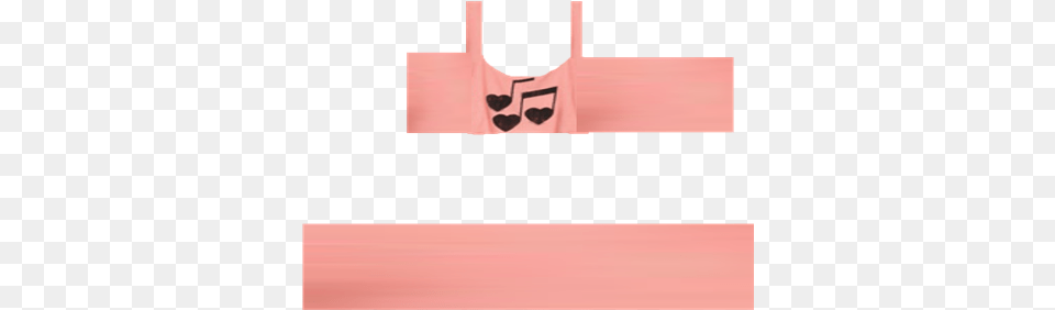 Pink Heart Music Note Crop Top Roblox Crop Top T Shirt, Accessories, Bag, Handbag, Purse Free Transparent Png