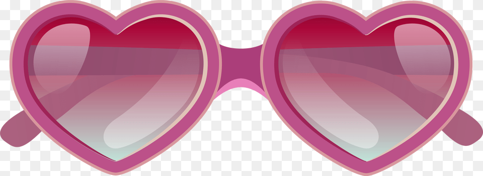 Pink Heart Sunglasses Clipart Clipart Heart Sunglasses, Accessories, Glasses Png Image