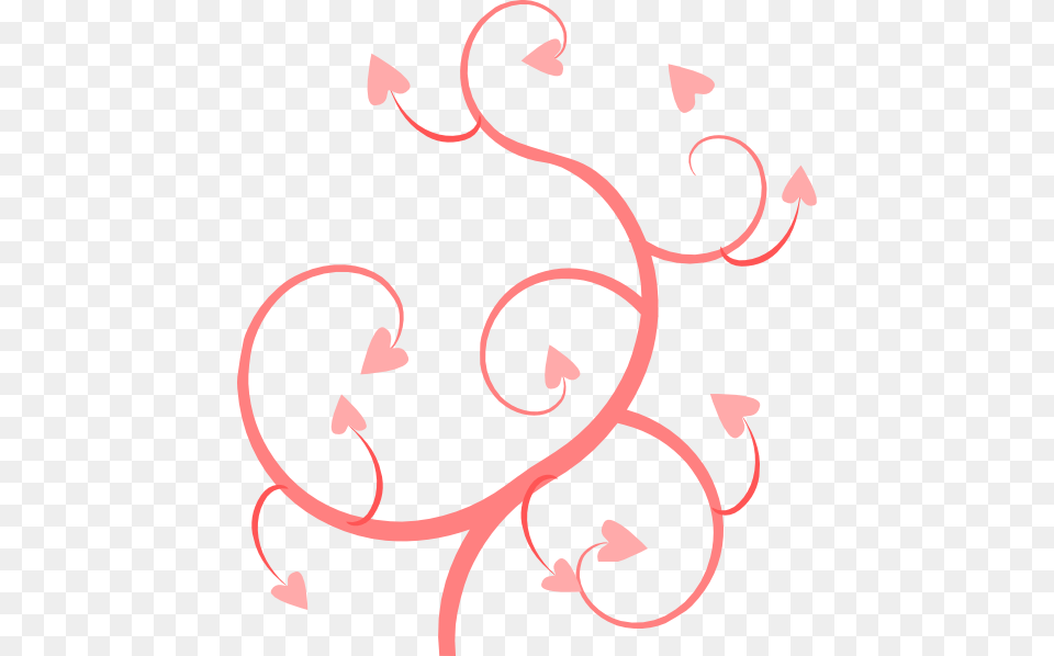 Pink Heart Swirl Clip Arts For Web, Art, Floral Design, Graphics, Pattern Free Transparent Png