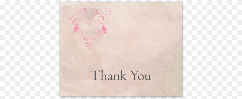 Pink Heart Thank You Card With Fold Staal Bankiers, Text, White Board Png Image
