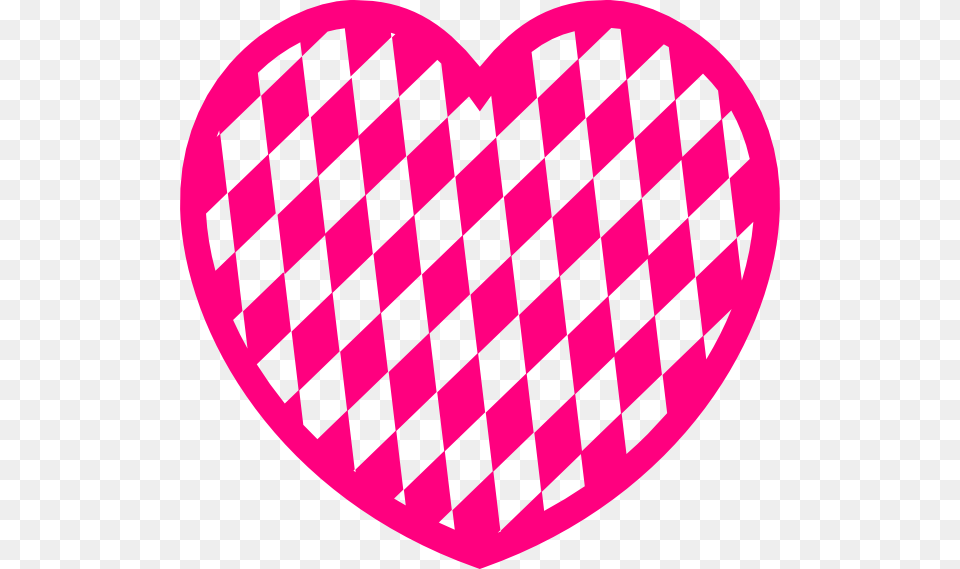 Pink Heart With Diamond Pattern Clip Arts For Web, Sticker, Home Decor Free Transparent Png