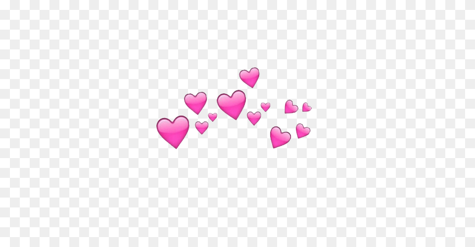 Pink Heartemoji Heart Emoji Lovefreetoedit, Flower, Petal, Plant, Symbol Free Transparent Png