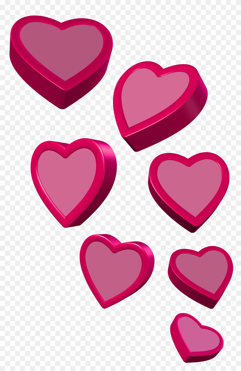 Pink Hearts Clipart Picture Corazones Gallery Yopriceville, Heart, Dynamite, Weapon Free Png
